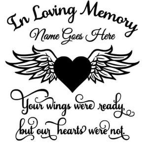 In Loving Memory Window Decal